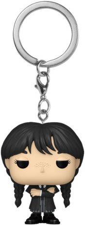Figurine Funko Pop Mercredi Mercredi Addams - Pocket Keychain