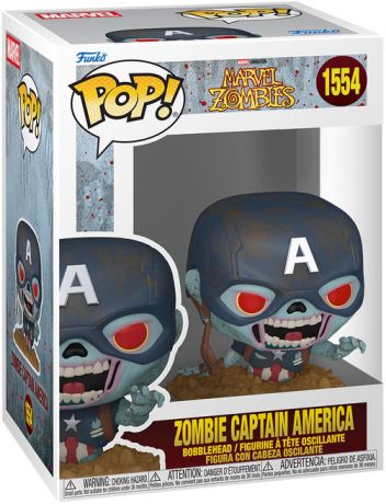 Figurine Funko Pop Marvel Zombies #1554 Zombie Captain America