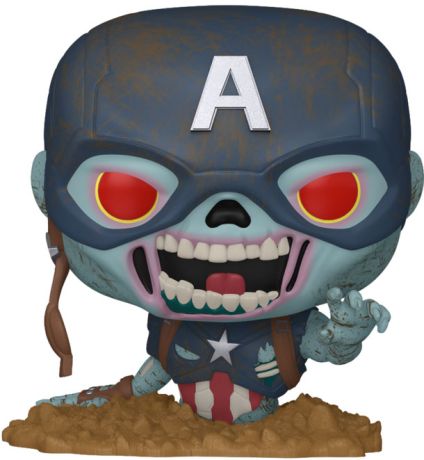 Figurine Funko Pop Marvel Zombies #1554 Zombie Captain America