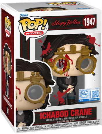 Figurine Funko Pop Sleepy Hollow, la légende du cavalier sans tête #1947 Ichabod Crane - Ensanglanté