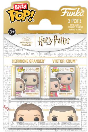 Figurine Funko Pop Harry Potter Hermione Granger & Viktor Frum - Pack Bitty Pop