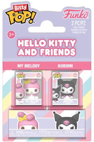 Figurine Funko Pop Sanrio My Melody & Kuromi - Pack Bitty Pop