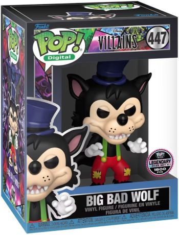 Figurine Funko Pop Disney Villains #447 Grand Méchant Loup - Digital Pop