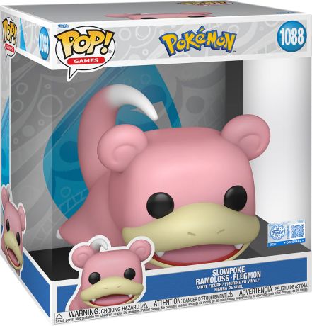 Figurine Funko Pop Pokémon #1088 Slowpoke - Ramoloss - Flegmon (EMEA) - 25 cm
