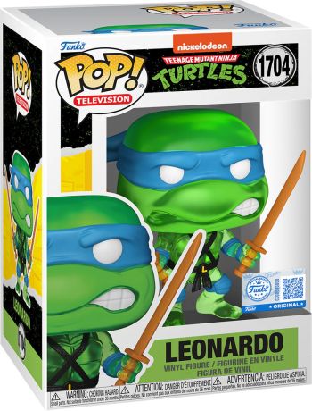 Figurine Funko Pop Tortues Ninja #1704 Leonardo (Translucide)