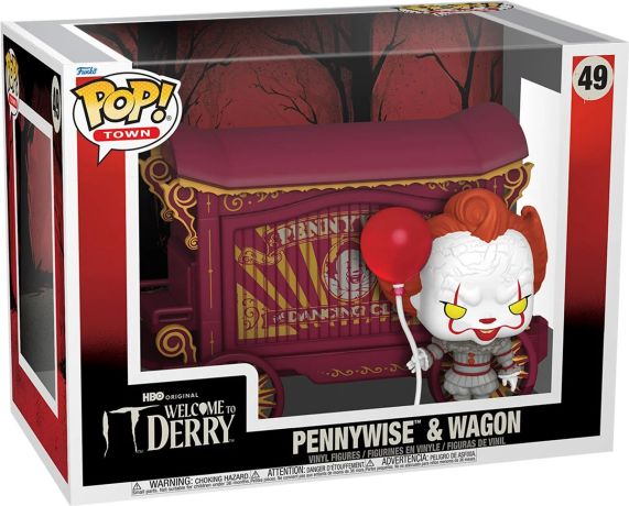 Figurine Funko Pop Ça : Bienvenue à Derry #49 Pennywise & Wagon