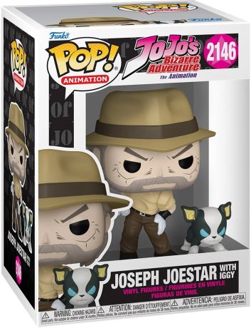 Figurine Funko Pop JoJo's Bizarre Adventure #2146 Joseph Joestar avec Iggy