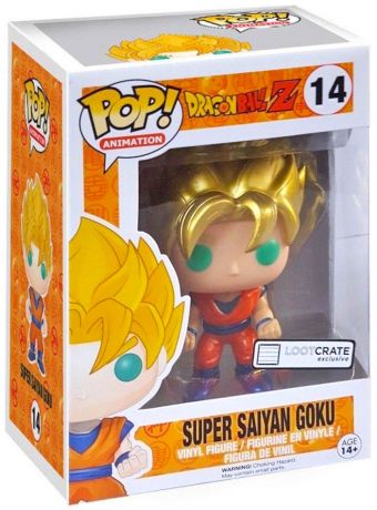 Figurine Funko Pop Dragon Ball #14 Super Saiyan Goku - Métallique (DBZ)