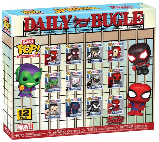 Figurine Funko Pop Marvel Comics Daily Bugle Bitty Pop - Collector Pack