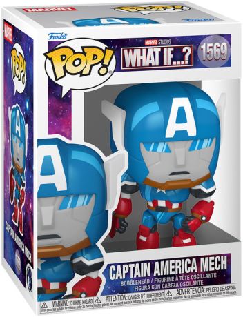 Figurine Funko Pop Marvel What If...? #1569 Captain America Robot