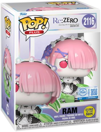 Figurine Funko Pop Re:Zero - Re:vivre dans un autre monde à partir de zéro #2116 Ram - Glow in the Dark