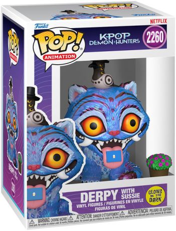 Figurine Funko Pop KPop Demon Hunters #2260 Derpy avec Sussie - Glow in the Dark 