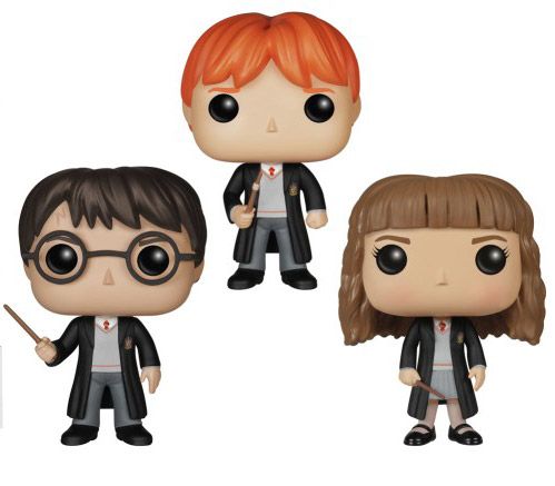 Figurine Funko Pop Harry Potter Harry Ron & Hermione - 3 pack