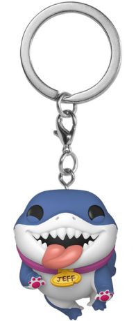 Figurine Funko Pop Marvel Rivals Jeff le Requin Terrestre - Porte-clés