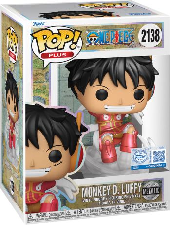 Figurine Funko Pop One Piece #2138 Monkey D. Luffy (Egghead) - Métallique