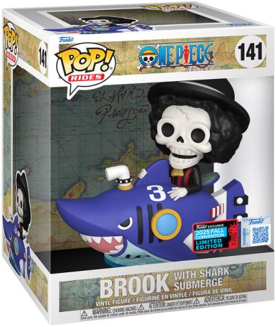 Figurine Funko Pop One Piece #141 Brook avec Requin