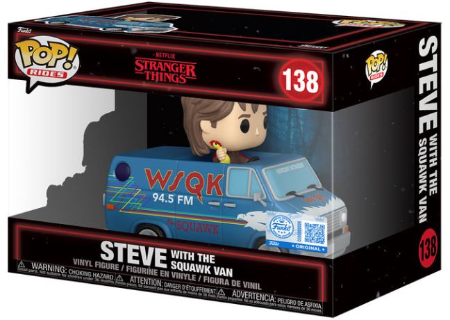 Figurine Funko Pop Stranger Things #138 Steve avec le Van Squawk 