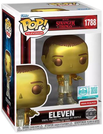 Figurine Funko Pop Stranger Things #1788 Onze - Métallique Or