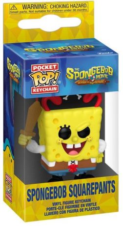 Figurine Funko Pop Bob l'Eponge Bob l'éponge (un pour tous, tous pirates !) - Porte-clés