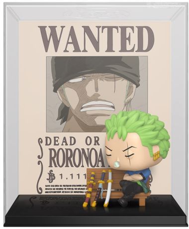 Figurine Funko Pop One Piece #2124 Roronoa Zoro - Poster
