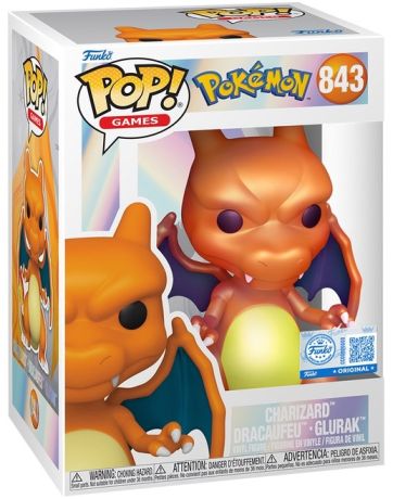 Figurine Funko Pop Pokémon #843 Charizard - Dracaufeu - Glurak - Nacré