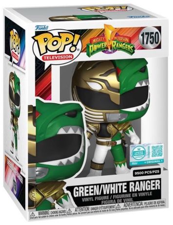 Figurine Funko Pop Power Rangers #1750 Ranger Vert / Blanc