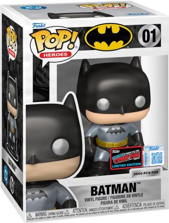 Figurine Funko Pop Batman [DC] #01 Batman - Métallique