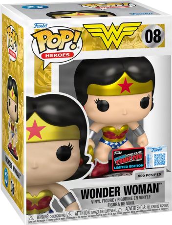 Figurine Funko Pop Wonder Woman [DC] #08 Wonder Woman - Métallique