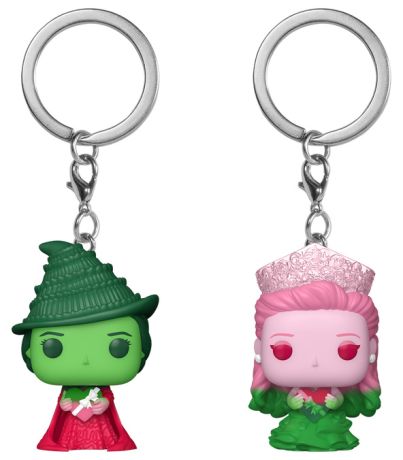 Figurine Funko Pop Wicked Elphaba Thropp & Glinda Upland (Ombre) - Porte-clés