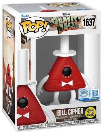 Figurine Funko Pop Souvenirs de Gravity Falls #1637 Bill Cipher - Glow in the Dark