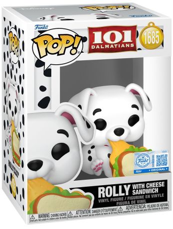 Figurine Funko Pop Les 101 Dalmatiens [Disney] #1685 Rolly avec Sandwich Fromage