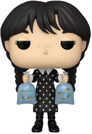 Figurine Funko Pop Mercredi #1814 Mercredi Addams avec Piranha