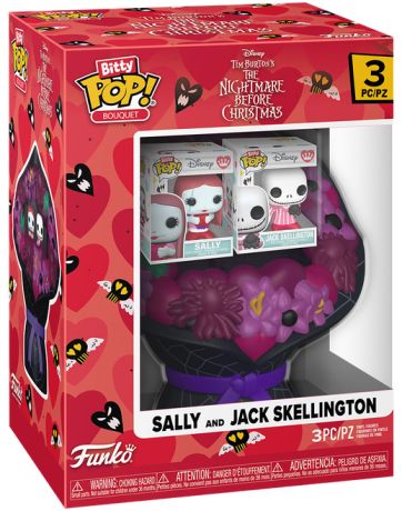 Figurine Funko Pop L'étrange Noël de M. Jack [Disney] Sally & Jack Skellington Bouquet (Saint-Valentin) - Pack