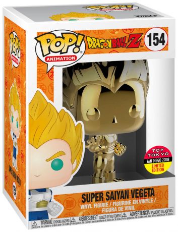 Figurine Funko Pop Dragon Ball Z #154 Super Saiyan Vegeta - Gold Chrome (DBZ)