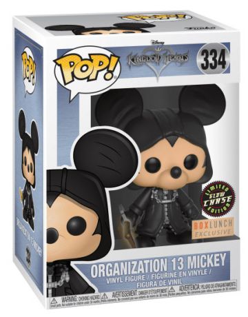 Figurine Funko Pop Kingdom Hearts #334 Mickey - Organisation 13 - Brillant dans le noir [Chase]
