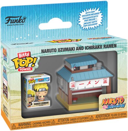Figurine Funko Pop Naruto Naruto Uzumaki et Ramen Ichiraku - Bitty Pop
