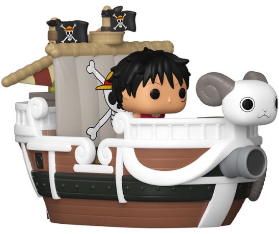 Figurine Funko Pop One Piece Monkey D. Luffy et le Vogue Merry - Bitty Pop