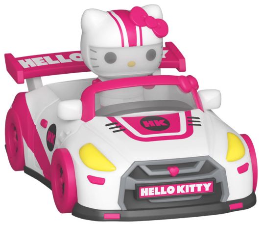 Figurine Funko Pop Sanrio Hello Kitty en voiture de course - Bitty Pop