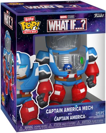 Figurine Funko Pop Marvel What If...? Captain America Mech - Bitty Bot