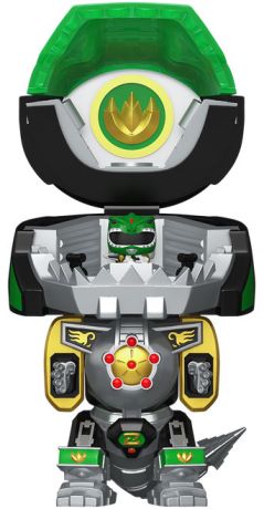 Figurine Funko Pop Power Rangers Dragonzord avec Ranger Vert - Bitty Bot