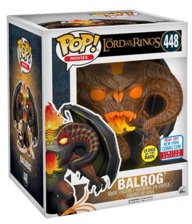 Figurine Funko Pop Le Seigneur des Anneaux #448 Balrog - Brillant dans le noir & Super sized