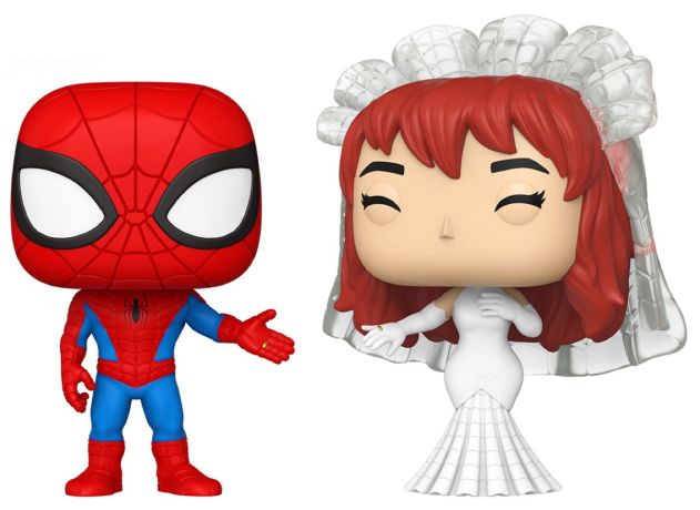 Figurine Funko Pop Marvel Comics Spider-Man & MJ (Mariage) - Pack