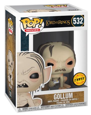 Figurine Funko Pop Le Seigneur des Anneaux #532 Gollum avec poisson [Chase]