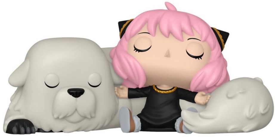 Figurine Funko Pop SPY x FAMILY #2174 Anya Forger dort sur Bond