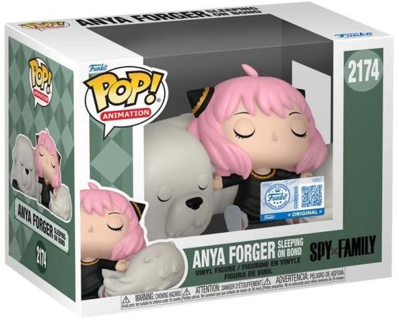 Figurine Funko Pop SPY x FAMILY #2174 Anya Forger dort sur Bond
