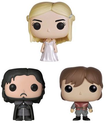 Figurine Funko Pop Game of Thrones Jon, Tyrion & Daenerys - 3 pack - Pocket