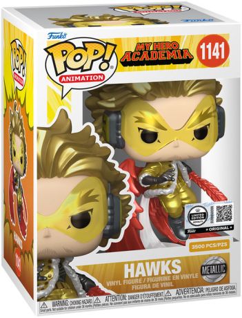 Figurine Funko Pop My Hero Academia #1141 Hawks - Métallique