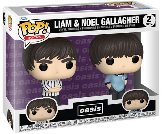 Figurine Funko Pop Oasis Liam & Noel Gallagher - Pack