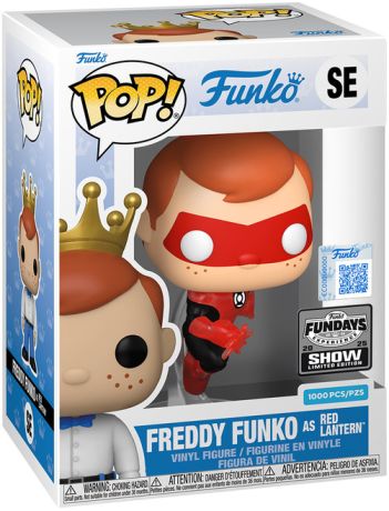 Figurine Funko Pop Freddy Funko Freddy Funko en Red Lantern - Translucide