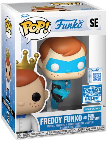 Figurine Funko Pop Freddy Funko Freddy Funko en Blue Lantern - Translucide